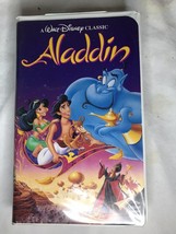 Walt Disney Aladdin (VHS 1993) Black Diamond Case Damage - $4.00