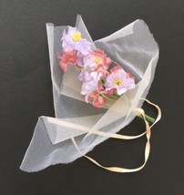 Vtg Wedding Flower Bouquet for Lasting Impressions Companion Collection 12&quot; Doll - £9.99 GBP