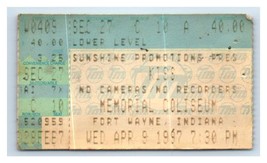 Kiss Konzert Ticket Stumpf April 9 1997 Fort Wayne Indiana - £35.41 GBP