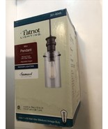 Patriot Lighting Samuel Pendant Fitter in Bronze Finish Clear Glass Light - $808.31 MXN