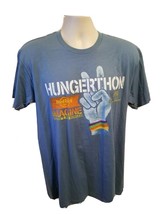 2013 Hungerthon John Lennon Imagine Theres No Hunger Adult Large Blue TShirt - £15.59 GBP