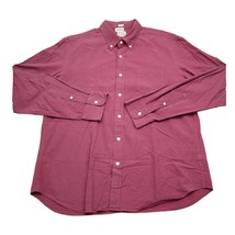 J Crew Shirt Mens XL Red Blue Casual Long Sleeve Button Up Dress Preppy - £14.85 GBP