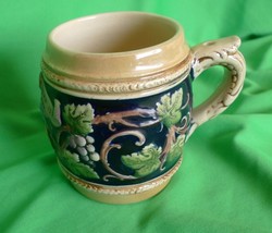 Old Vintage Germany German pottery BEER MUG Fabrikmarkt Foreign Trink klar ist - £8.13 GBP