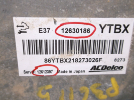 07-08-09-10 CHEVROLET  COBALT/HHR/  ENGINE COMPUTER/ECU.ECM..OEM image 3