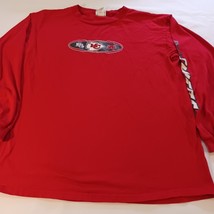 Kansas City Chiefs NFL Men&#39;s Red Cotton T-Shirt Long Sleeve Size Large - €10,66 EUR