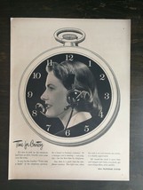 Vintage 1952 Bell Telephone System Clock Full Page Original Ad 1221 A2 - £5.29 GBP