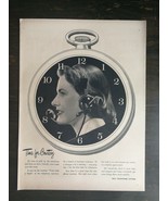 Vintage 1952 Bell Telephone System Clock Full Page Original Ad 1221 A2 - £5.22 GBP