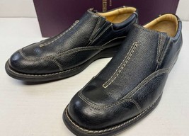 Johnston &amp; Murphy Mason Cap Toe Black Full Grain (Slip On) - Size 11M - $38.80