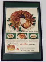 1942 Jane Parker Fruit Cake Framed 11x17 ORIGINAL Advertising Poster - £54.11 GBP