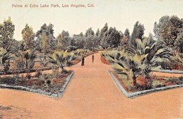 Los Angeles California Palms Echo Lake Park Newman Ed. #5332 Cartolina 1910s - £6.28 GBP