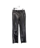Joie Women's 4 Faux Black Leather Straight Leg Pants, Streetwear Biker R... - €21,93 EUR
