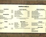 Catfish Willy&#39;s Lunch Menu  Tennessee 1990&#39;s - $17.88