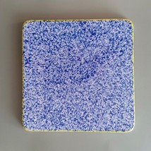 Indoor Outfitters Over and Back Ceramic Kitchen Trivet Square 9 in x 9 in Blue - £13.88 GBP