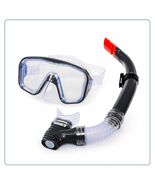 Aqua Leisure DOMINICA Adult Snorkel Mask Combo Black PVC Latex-Free Adju... - €13,22 EUR