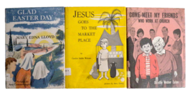 Lot of 3 Vintage Children&#39;s Christian Religious Picture Books 1960s Ex Library - £30.99 GBP