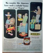 Rogers Brushing Lacquer Magazine Advertising Print Ad Art 1930s - $6.99