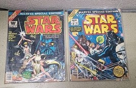 Vintage STAR WARS MARVEL SPECIAL EDITION COMIC 1 &amp; 2 1977 Whitman Collec... - $46.65