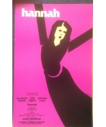 Vintage &#39;Hannah&#39; Broadway Show Window Lobby Card 1983 Harold Clurman The... - $25.00
