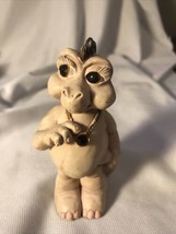 Vtg 1990 World of Krystonia SHADRA Baby Dragon Small Figurine w Swarovski #3401 - £14.23 GBP