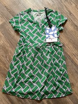 Diane Von Furstenburg x Target Faux Wrap Dress Vintage Weave Green Size 3T DVF - £12.95 GBP