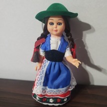 Vintage Doll of the World Holland, Hard Plastic Sleepy Eyes - $9.90