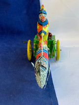 Vtg Leningrad Wind-Up Tin Spotted Horse Pulling Clown on Cart Toy w/ Box *Works - £157.86 GBP
