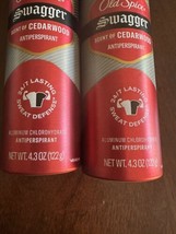 2X Old Spice Swagger Cedarwood Antiperspirant Deodorant Dry Spray 4.3oz - £11.19 GBP