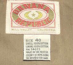 Banana Republic vintage 1980s men&#39;s khaki/brown dress jacket 40&quot; chest, NWOT - £66.68 GBP