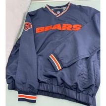 NFL Chicago Bears Pullover Jacket V Neck Windbreaker Football XL - £19.55 GBP