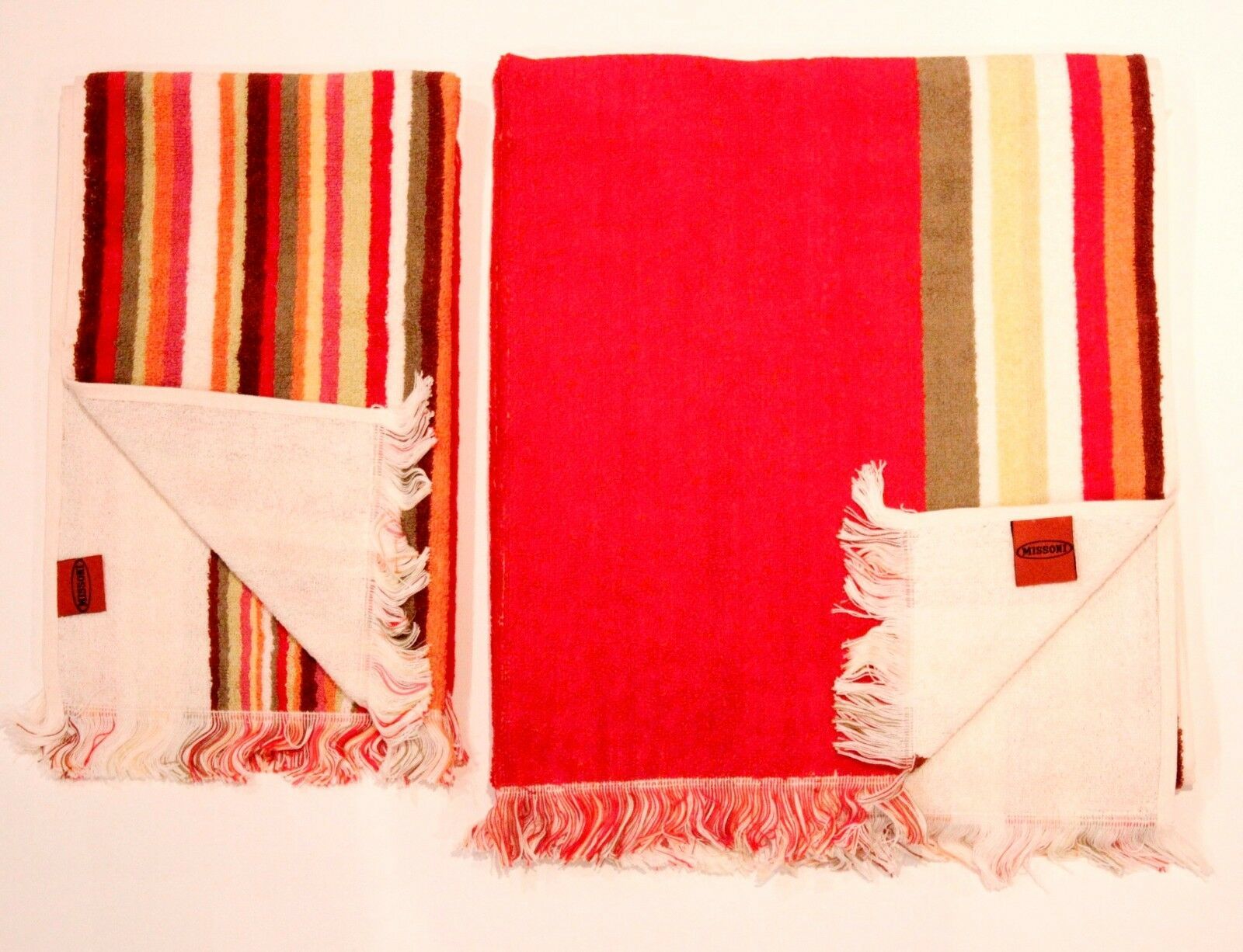 Primary image for MISSONI HOME Set of 2 SPUGNA Fringe GUEST & HAND Towel