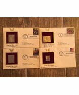 lot de 4 anciennes couvertures USA Gold Stamp Replica 2002 - $12.99 CAD