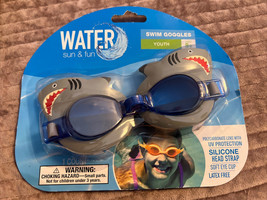 Water Sun &amp; Fun Shark Swim Goggles for Kids/Youth Ages 8+ - £10.27 GBP