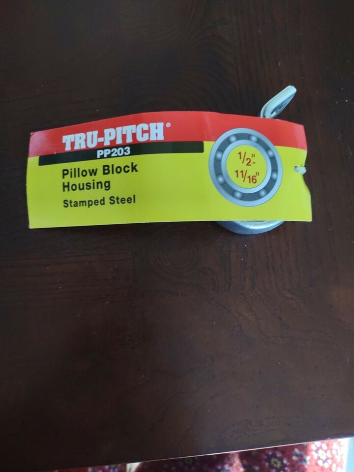Tru-pitch PP203 Pillow Block Housing Stamped Steel 1/2" 11/16