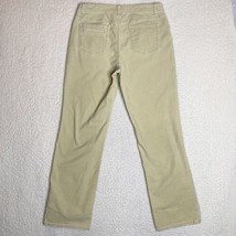 Chicos Corduroy Bootcut Pant Womens Khaki Light Yellow Slacks Size 1.5 33x30 - £11.32 GBP