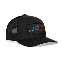 Trucker Hat  Send It Hat, Mesh Outdoor Hat For Men &amp; Women, Adjustable Snapback  - £43.48 GBP