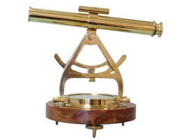 Solid Brass Alidade Compass 14&quot;&quot; - £179.48 GBP