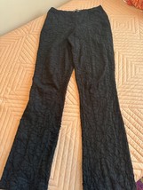 Betsey Johnson Black Jacquard Pull On Pants SZ 8 - $1,457.83 MXN