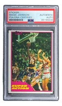 Magic Johnson Autografato La Lakers 1981 Topps #109 Recluta Figurina PSA/DNA - £234.58 GBP