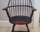 Vintage Windsor Style Wooden Doll Chair Armchair Furniture 15 Inches - $39.95