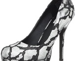 Not Rated First Prize Animal Print Pump Heels Shoes Silver or Bronze NRW... - $22.45