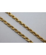 14K Yellow Gold 1mm Rope Chain Necklace 17&quot; Long 3.5 Grams - $338.41 CAD