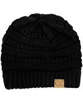 NWT Greatlookz Womens One Size Brown Winter Knit Beanie Cap Hat - $11.99