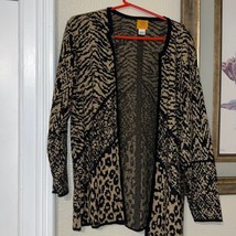 Ruby Rd. Gold shimmer open cardigan - £15.66 GBP