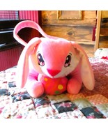 Dan Dee Plush Bunny Easter Basket Pink With Handle &amp; Polka Dot Egg - $166.45 MXN