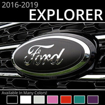 BocaDecals 2016-2019 Ford Explorer Emblem Overlay Insert Decals (Set of 2) - £18.06 GBP