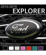 BocaDecals 2016-2019 Ford Explorer Emblem Overlay Insert Decals (Set of 2) - £18.07 GBP