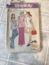 Vintage 1974 Simplicity 6361 Misses Maternity Pants Shorts Top Sz 14 - $18.27