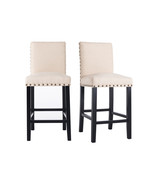 Orora Dec Counter Height Fabric Upholstered Dining Chair with Nailhead T... - $173.51