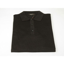 Mens PRINCELY Soft Merinos Wool Sweater Knits Lightweight Polo 1011-40 Brown image 8