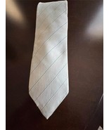 Oscar de la Renta Pale Gray Skinny Necktie Vintage Vtg - $460.43 MXN